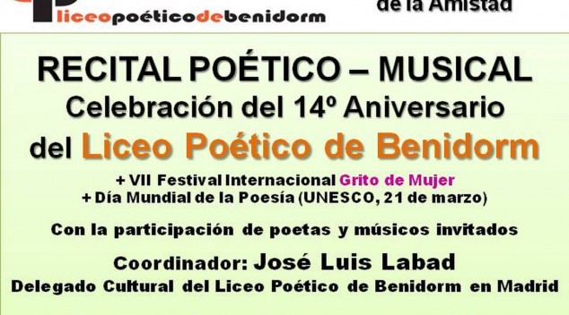 RECITAL POÉTICO-MUSICAL (MADRID MARZO 2017)